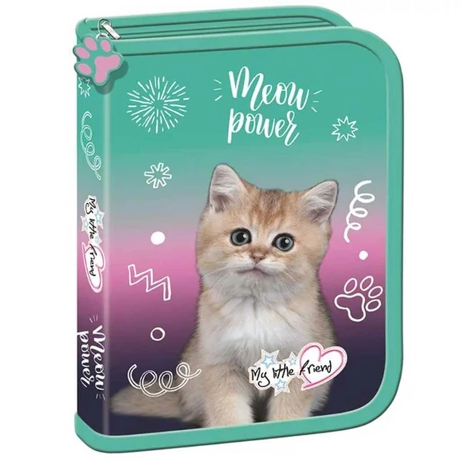MLF Kitty Party cicás kihajtható tolltartó PC03 20,5x14x3,5cm