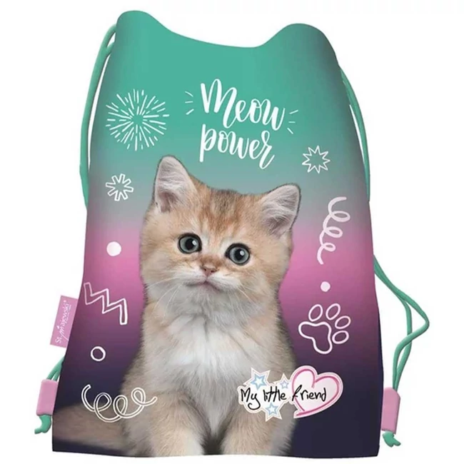 MLF Kitty Party cicás tornazsák, sportzsák 34x43cm