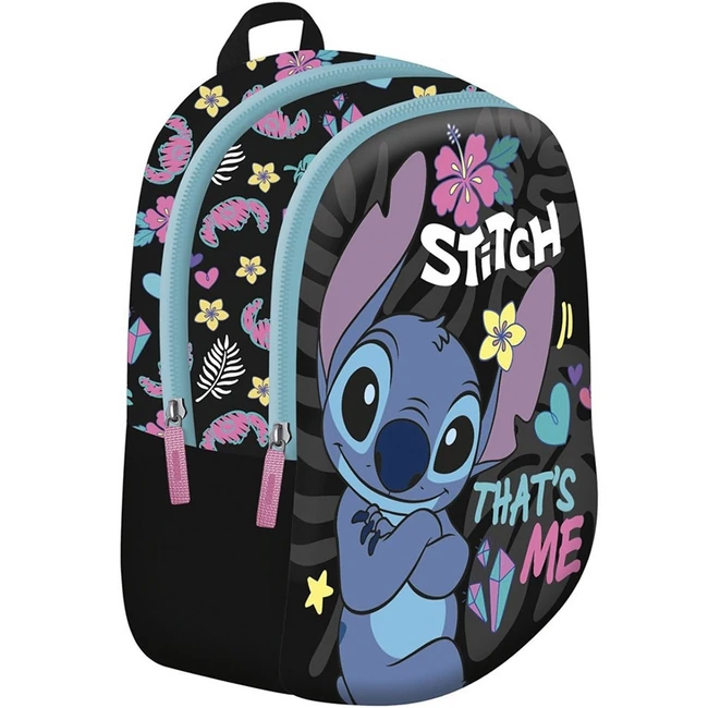 Disney Stitch That's Me fekete színű ovis hátizsák 29x22x9 cm