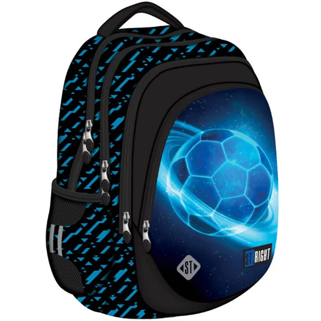 St.Right Cosmic Soccer ergonomikus iskolatáska, hátizsák BP06 43x32x20cm
