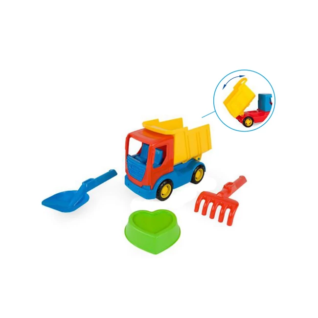 Tech Truck Dömper homokozó szettel 23 cm – Wader
