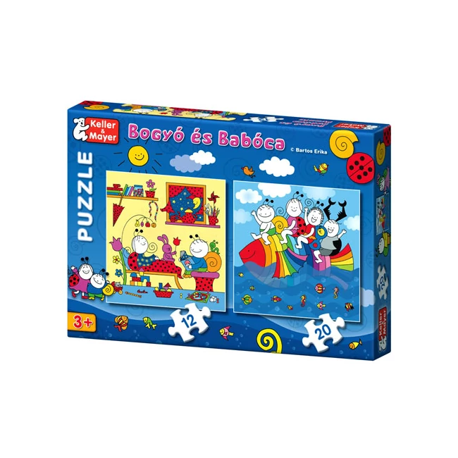Bogyó és Babóca Szivárványhal 12 és 20 db-os puzzle