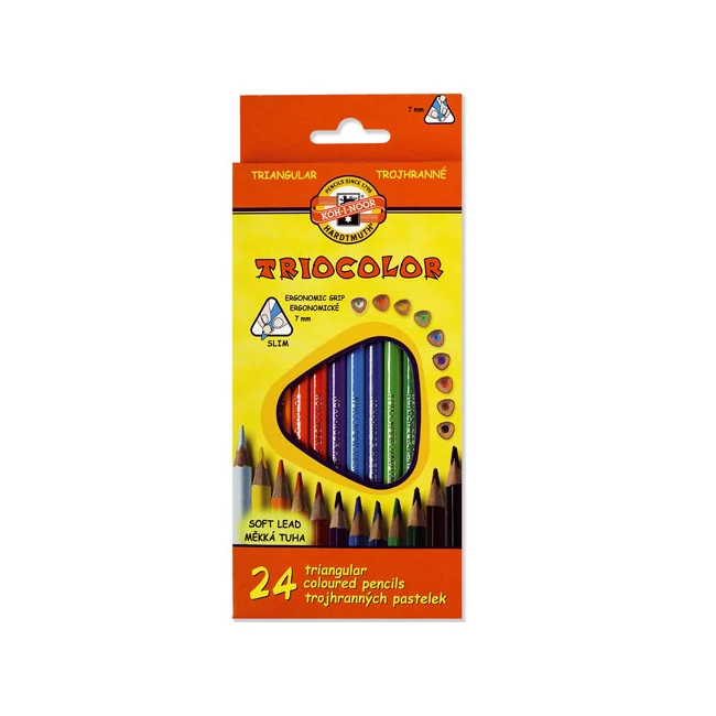 Ico: Koh-I-Noor Triocolor színes ceruza szett 24 db-os