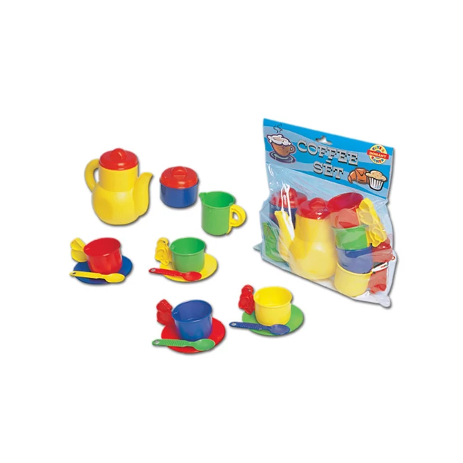 Színes kávézó készlet 4 személyes – D-Toys