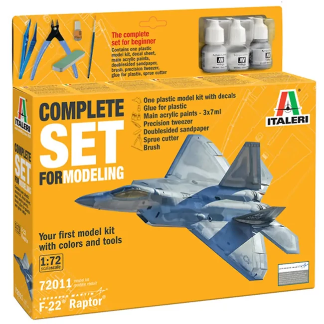 Italeri 1/72 F-22 Raptor repülőgép makett szett