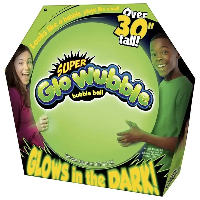 Super Glo Wubble világító buboréklabda zöld színben 75 cm