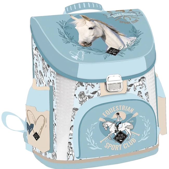 ICO: Lizzysuli Wild Beauty Sport Club lovas ergonomikus iskolatáska, hátizsák 39×35×24 cm
