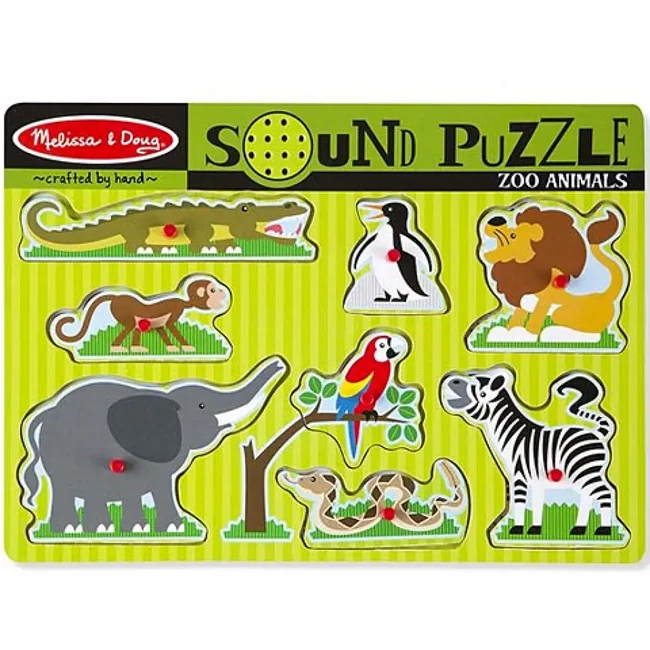 Fa hangos formapuzzle állatkerti állatokkal – Melissa & Doug