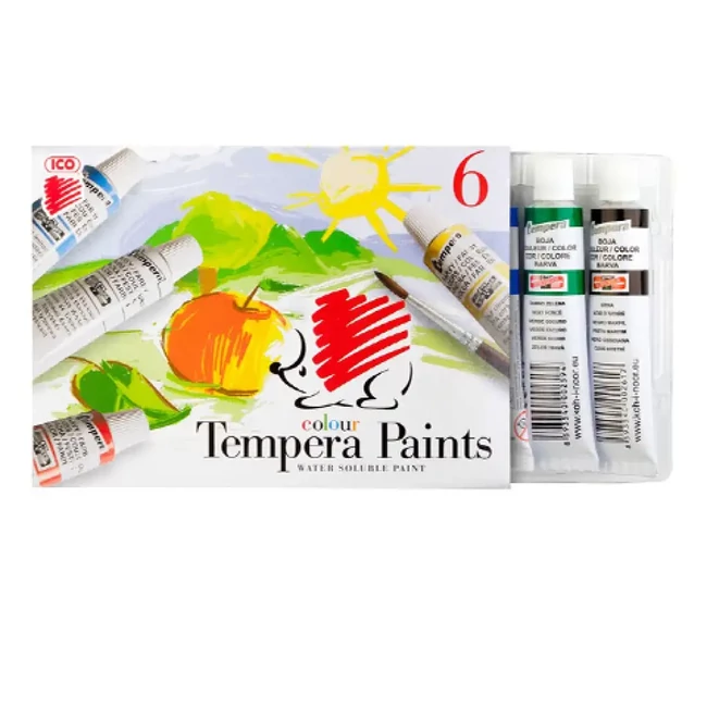 ICO: tubusos iskolai tempera 6 db-os