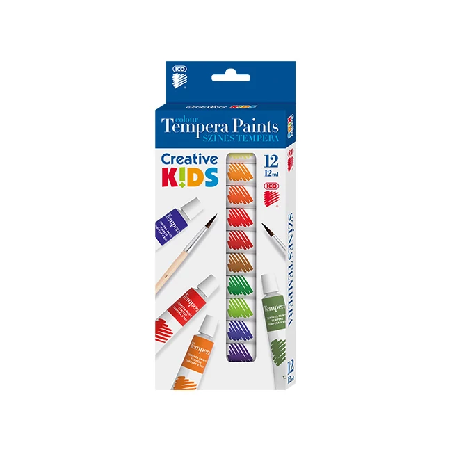 ICO: Creative kids tempera 12 db-os, 12ml-es tubusok