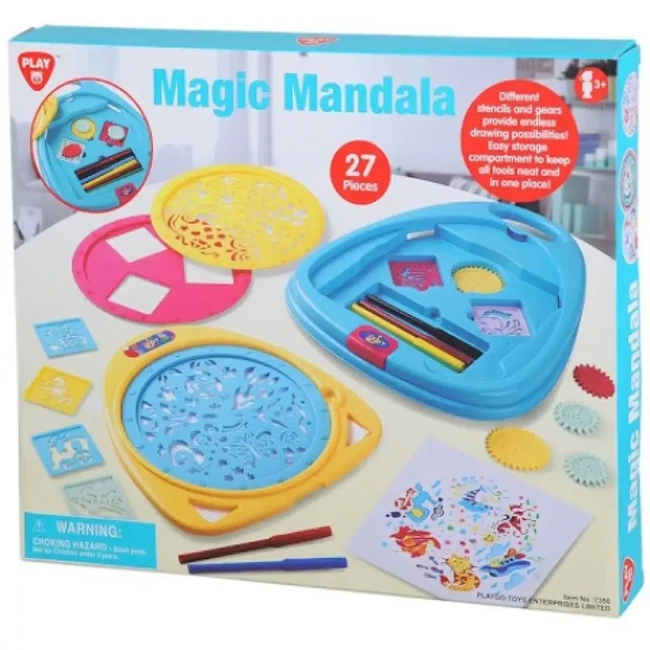 Playgo: Mágikus mandalakészítő 27 db-os szett
