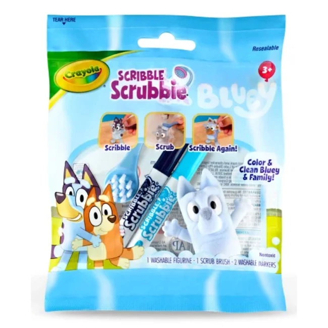 Crayola: Washimals Bluey 1 db-os figura szett