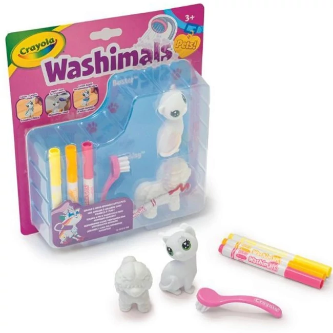Washimals: Kutya és cica 2 db-os szett – Crayola