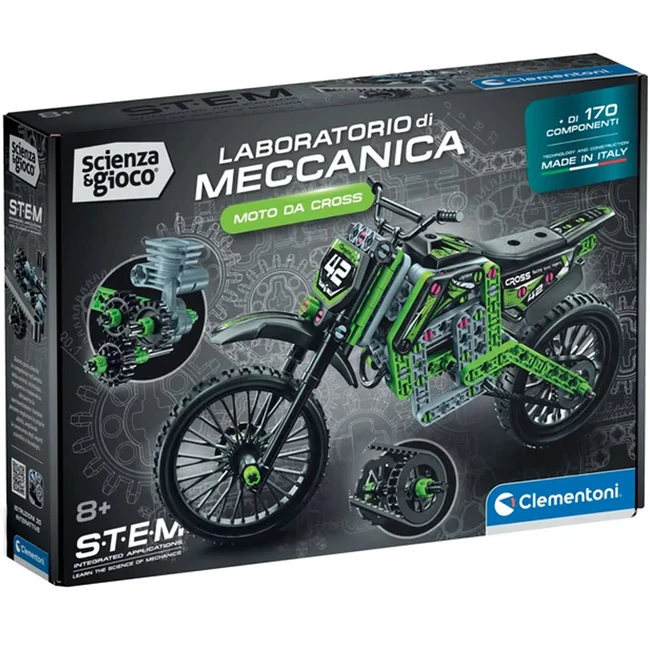Science &amp; Play: Mehanics szerelhető X-Treme motocross – Clementoni