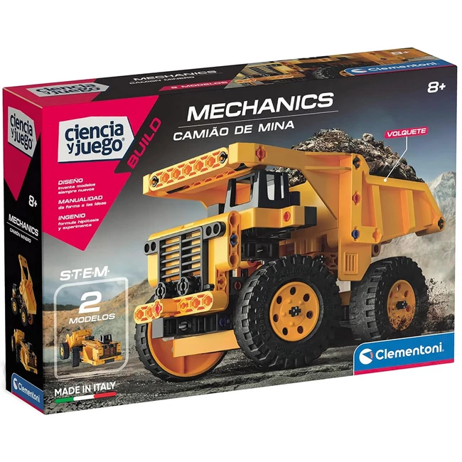 Science &amp; Play: Mehanics Bányakocsi építőjáték szett – Clementoni