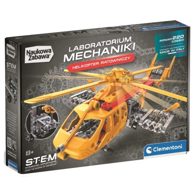 Science &amp; Play: Mechanikai műhely - Helikopter építőkészlet - Clementoni