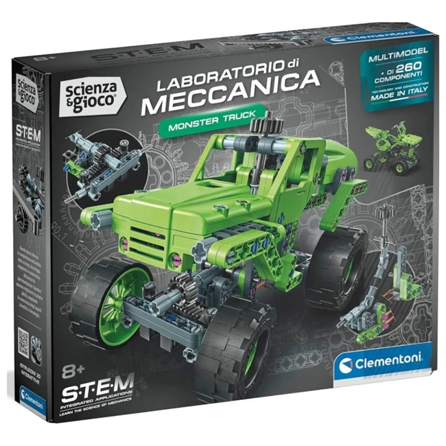 Science &amp; Play: Mechanikai műhely - Monster truck építőkészlet - Clementoni