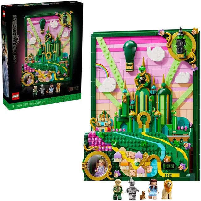 LEGO® Wicked: Emerald City fali dekoráció (76585)