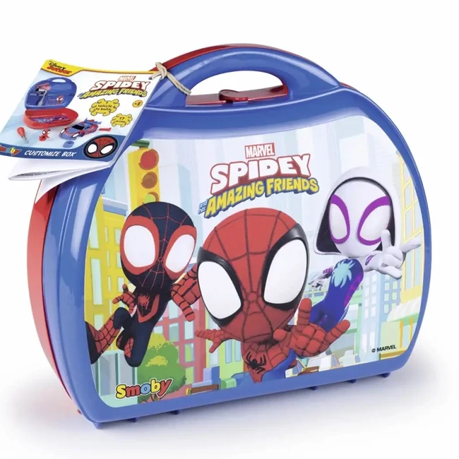 Smoby Spidey összeszerelhető autó bőröndben – Simba Toys