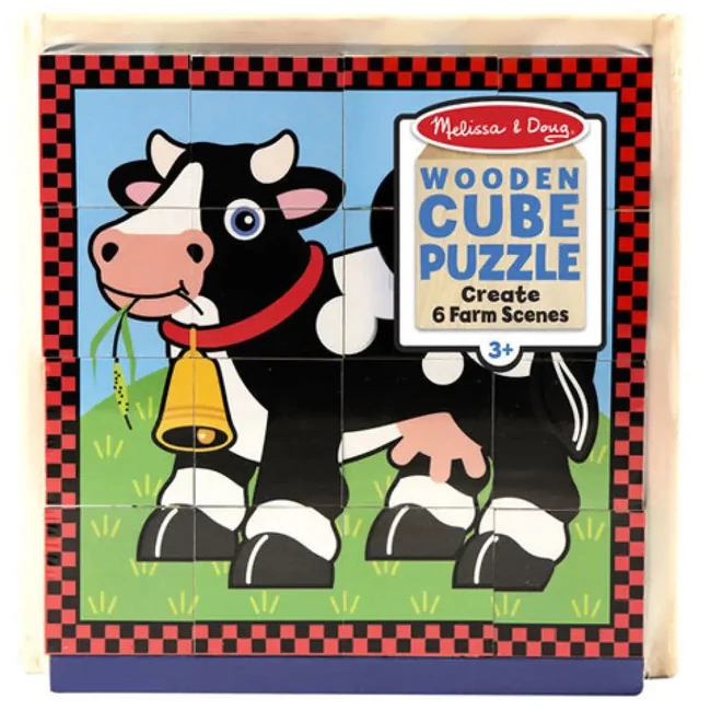 Háziállatok fa kockakirakó – Melissa & Doug