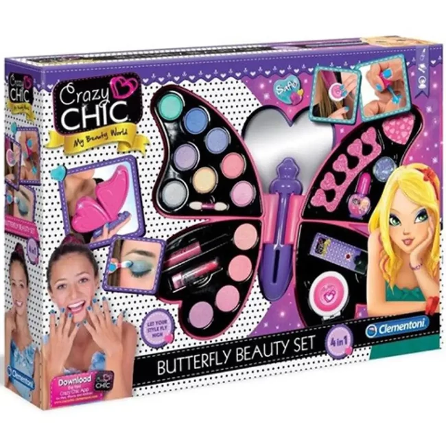 Crazy Chic Butterfly Beauty sminkszett – Clementoni