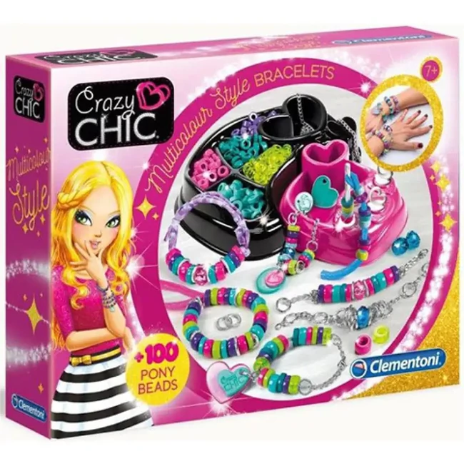 Crazy Chic Multicolour Style karkötő készítő szett – Clementoni
