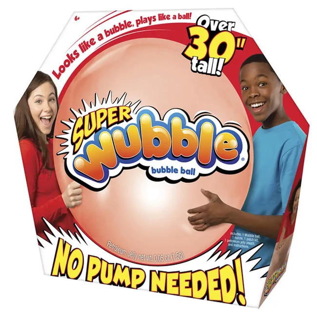 Super Wubble buboréklabda piros színben 75 cm