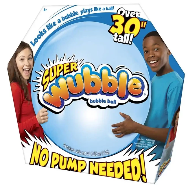 Super Wubble buboréklabda kék színben 75 cm