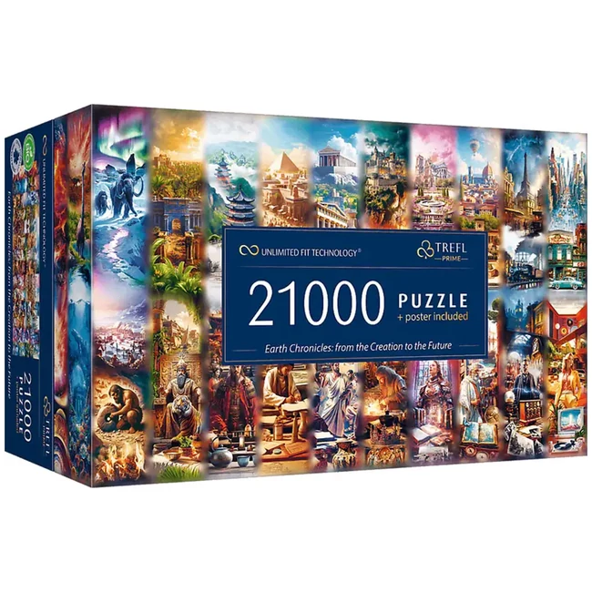 A föld krónikája: Teremtéstől a jövőig 21000 db-os puzzle – Trefl