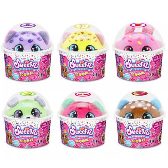 Funville: Cukorfalat illatos plüssfigura fagyikehelyben többféle változatban 9 cm 1 db