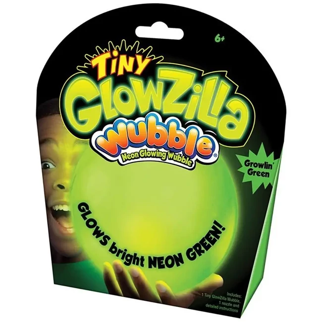 Tiny Glowzilla Wubble világító neon buboréklabda zöld színben 30 cm