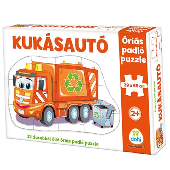 Kukásautó óriás padló puzzle 12 db-os