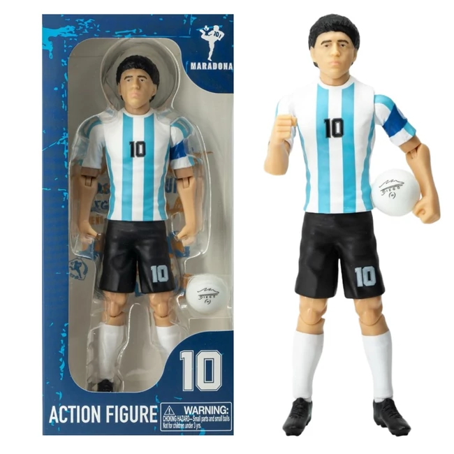 Focista akciófigura, 20cm - Argentina Maradona 10-es mezben