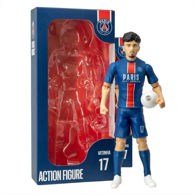 Focista akciófigura, 20 cm - PSG, Vitinha 17-es mezben