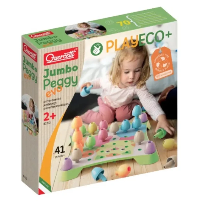 Quercetti: Play Eco Jumbo Peggy Evo 41 db-os szett