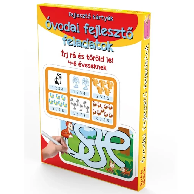 Óvodai fejlesztő feladatok – Fejlesztő kártyák 4–6 éveseknek