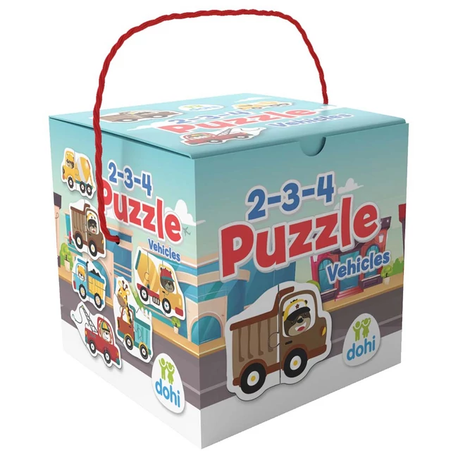 2–3-4 Darabos Puzzle – Járművek