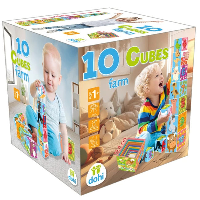 10 Cube Kockarakosgató játék – Farm