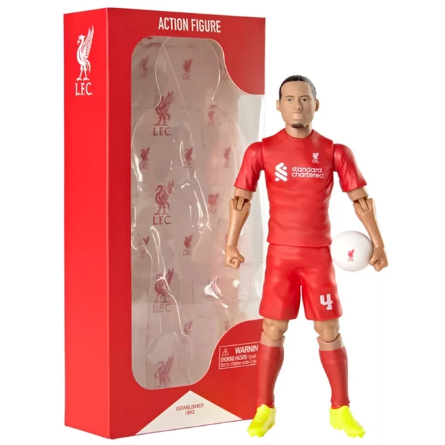Focista akciófigura, 20 cm - Liverpool, Van Dijk 4-es mezben