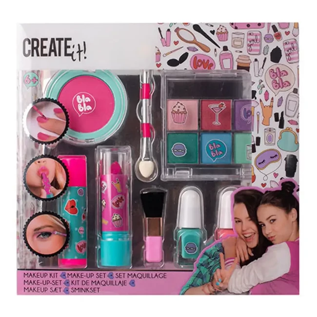 Create It!: 8 db-os pink-türkiz sminkszett