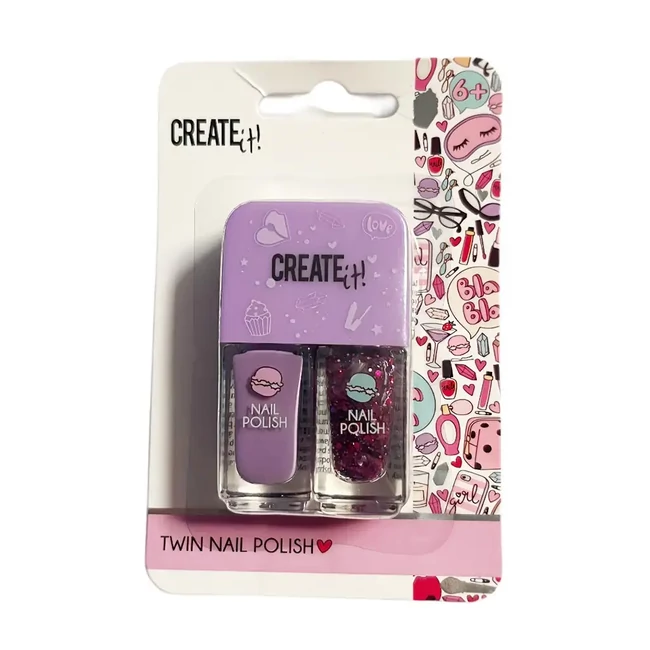 Canenco: Create It! lila körömlakk 2 db-os szett