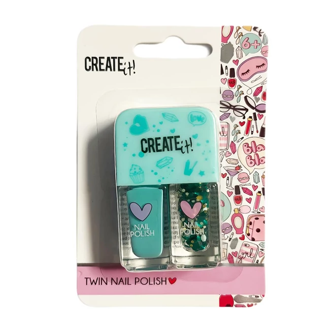 Canenco: Create It! türkiz körömlakk 2 db-os szett