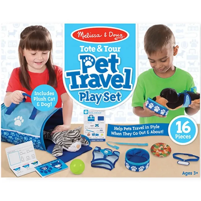 Kisállat hordozó és utazó játékszett – Melissa & Doug
