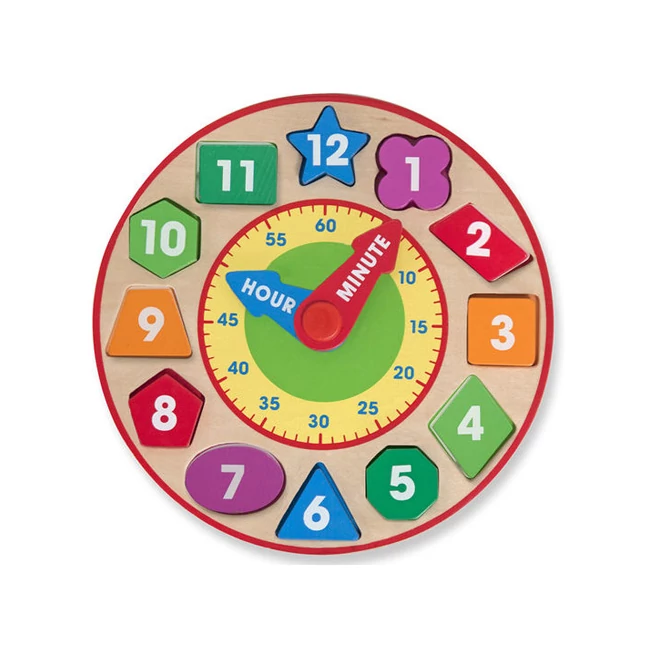 Formaillesztő óra fa készségfejlesztő játék – Melissa &amp; Doug