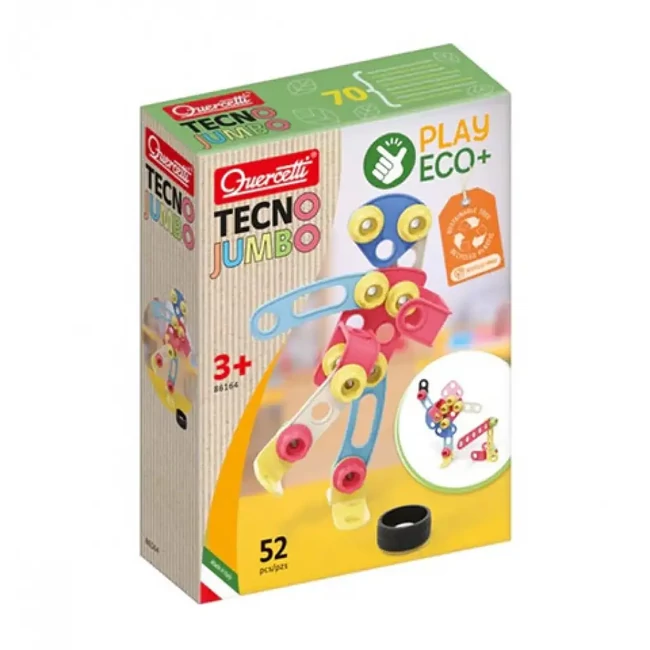 Quercetti: Play Eco Tecno Jumbo 52 db-os építőjáték