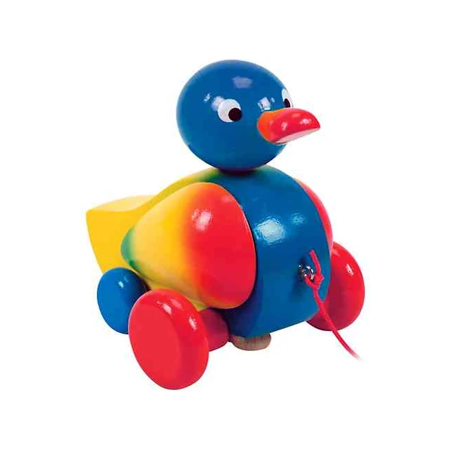 Húzható kiskacsa fajáték kék színben
