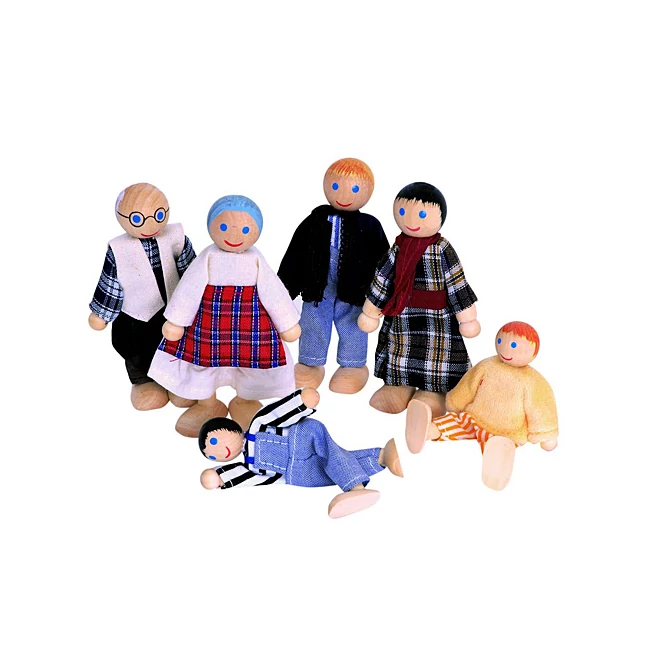 Nagy család fa baba szett