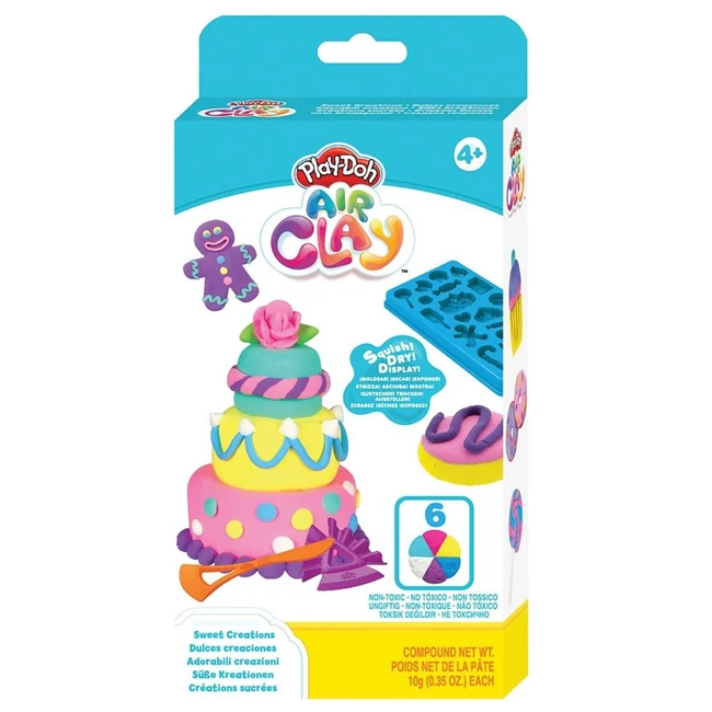 Play-Doh: Air Clay levegőre száradó gyurma szett – Édességek
