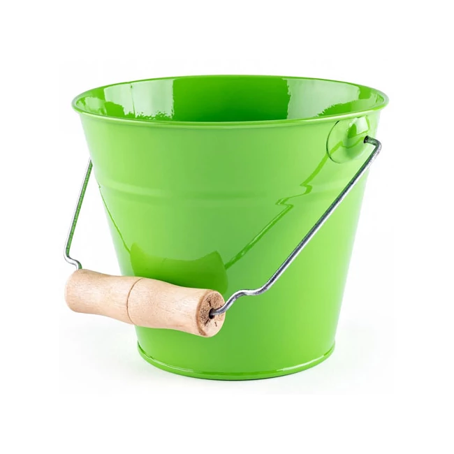 Zöld retro fém vödör – Woodyland