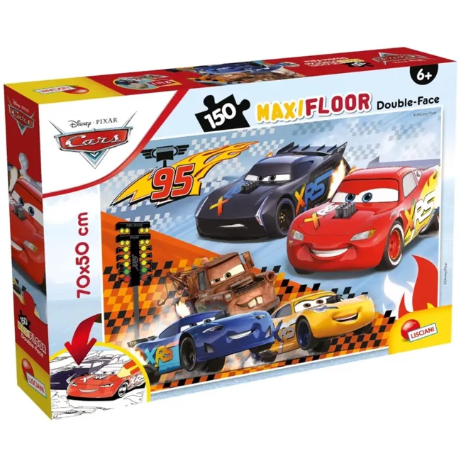 Verdák 3 2 az 1-ben 150 db-os puzzle és színező 70×50 cm – Lisciani